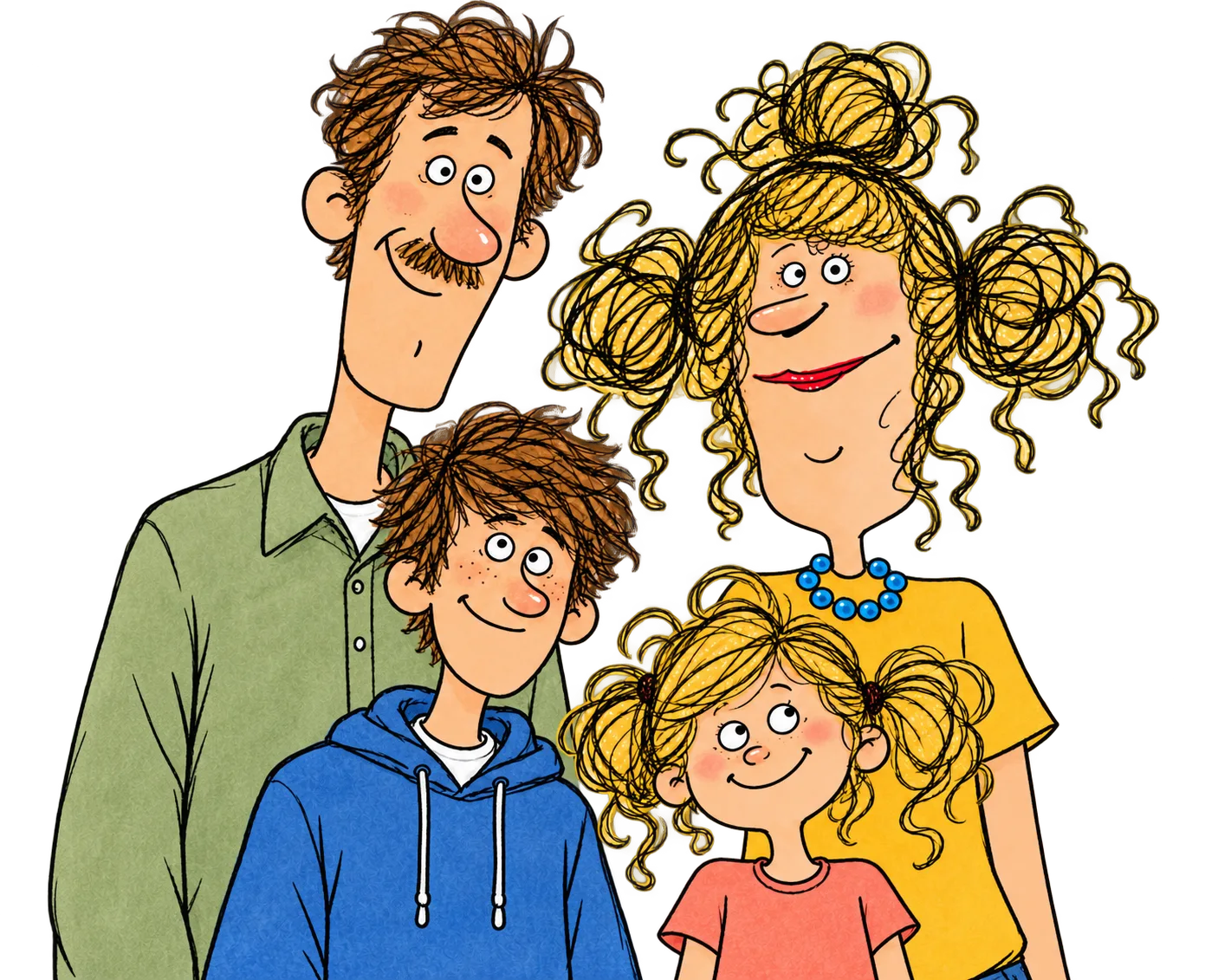 Amy, Mark, Ethan and Lucy Dottie posing together